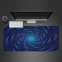 Three Dimensional Circle Vortex Mousepad Desk Pad Large Gaming Mouse Pad Gamer Ofice Mat Mouse Pad Light Gaming Room Desk Mat Unisex 30cmx60cm(11.8x23.6inch)