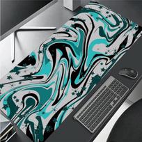 Game Large Mouse Pad Thickened Abstract Waves Computer Desk Pad Anti-skid Rubber Office Carpet 30cmx60cm(11.8x23.6inch)