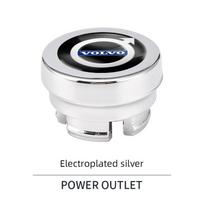 bswzk2 Car Cigarette Lighter Dust Cover Dustproof Decoration Cap For Volvo ES90 EC40 EX40 EM90 XC90 V90 V60 XC60 V40 S80 S60 S90 C40 XC sidabras