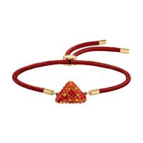 Swarovski trikampio formos pintas virvės apyrankė moteriška raudona 5568269 raudona
