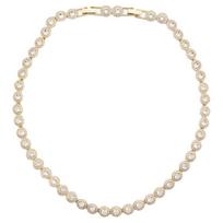 Swarovski Una Angelic Prekės ženklo Dizaino Žalvario Karoliai Moteriški Auksiniai 5720505 auksas