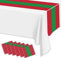 Stalo takelių komplektas, 6 vnt., raudona/žalia 35 x 274 cm