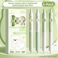 4pcs/Box 0.5mm Black Cat Neutral Pen Office School Cartoon Neutral Click Pen Daily Use Hide-and-seek Quick-dry Neutral Gel Pen