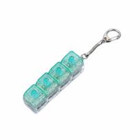 Luminous Crystal Keycap Pendant Funny Mechanical Keyboard Keychain  Stress Relief violetinė
