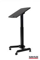 Reguliuojamo aukščio stalas Sun-Flex EasyDesk Pro, 60x52x112.8 cm, juodas