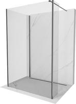 Mexen Kioto dušo siena Walk-in 100 x 95 x 30 cm, skaidrus, šešėlinė pilka šlifuota - 800-100-095-221-66-00-030