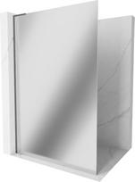Mexen Kioto L dušo siena Walk-in 90 x 200 cm, veidrodis, šlifuota pilka - 800-090-103-66-50