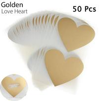 50Pcs/Set Cute Love Pentagram Shape Scratch Card Sticker DIY Postcard Wedding Gift Self-adhesive Coating Sticker Color Multi-use auksas
