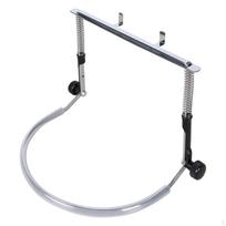 24 Hole Harmonica Neck Harp Holder Hands Free for Beginners with Spring Adjustment Lightweight Silvery