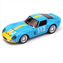 Simulated 1/32 Ferrari Track Version 250-GTO Car Model, Alloy Die-cast, Sound and Light, Children's Toy Car, Birthday Gift mėlyna