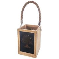 Žvakių žibintas medinis Orion Mango 20 cm