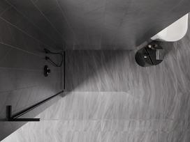 Mexen Kioto-X L dušo sienelė Walk-in 90 x 200 cm, skaidri 10 mm, juoda - 800-090-107-70-00-X