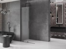 Mexen Velar stumdomoji dušo sienelė Walk-in 90 x 200 cm, matinis 8 mm, gun metal - 871-090-000-33-95, 90 x 200 cm