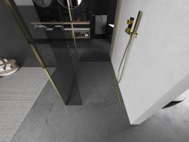 Mexen Kioto dušo sienelė Walk-in 135 x 90 x 30 cm, skaidri, auksinė - 800-135-090-221-50-00-030