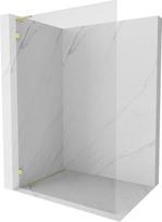 Mexen Lunar L dušo sienelė Walk-in kairė 90 x 200 cm, skaidri 8 mm, auksinė matinė - 830L-090-000-55-00-L