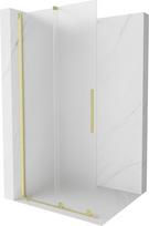 Mexen Velar stumdomos dušo sienelės Walk-in 85 x 200 cm, matinės 8 mm, aukso spalvos šlifuotas - 871-085-000-33-55, 85 x 200 cm