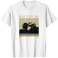 Daft Punk Music T-Shirt Heavyweight T-shirt Men - White 3XL