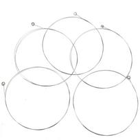 5 vnt. Tonuotos plieninės stygos E-1 akustinei gitarai 5Pcs
