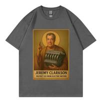 Jeremy Clarkson Saugok mus nuo elektrinių variklių T-shirt Top Gear Juokingas Meme Grafinis T-shirt Unisex Laisvalaikio Mada Laisvi T-shirtai#Spalva(1) S juoda