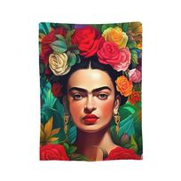 Mexico  Artist F-Frida K-Kahlo Flannel Blankets  Awesome Throw Blanket for  Sofa Bedding Lounge 150*125cm Plush Thin Quilt, 75x90cm