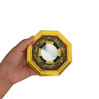 13cm 17.5cm 20.5cm Bagua Feng Shui Mirror Metal Frame Penh Compass Octagonal Mirrors Exquisite Concave-convex Glass Mirror