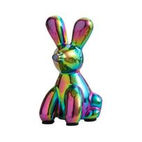 DYS Nordic Animal Statue, Gold Elephant Monkey Rabbit Figurines, Luxury Desk Decor for Bookshelf, Living Room Coffee Table Rabbit įvairiaspalvis