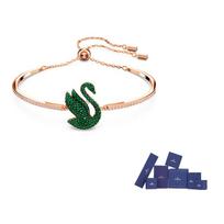 Swarovski Rose Gold tone Plated Bracelets Womens Rose Gold F-Original brand box rožinio aukso spalvos