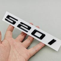 3D ABS Automobilio raidės Logotipas 520i 530i 540i Galinės bagažinės ženklelis Lipdukai BMW 5 serijai 520i 530i 540i G30 Automobilio galinės žymės black