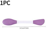 1PC Double Head Silicone Mask Brush Face Cleansing Massage Brush Mud Mask Applying Face Homemade Soft Film Tool Special Brush