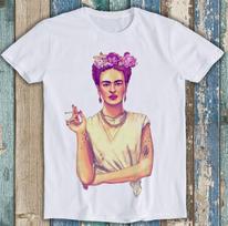 Frida Kahlo Art Design Smoking Funny Gift Tee T Shirt 201 4XL