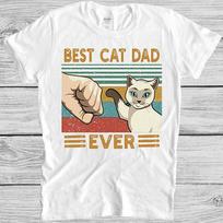 Best Cat Dad Ever Bump T Shirt Meme Funny Gamer Cult Movie Music Gift Tee 555 M