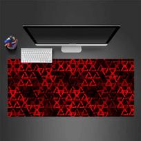 Three Dimensional Triangle Mousepad Desk Pad Large Gaming Mouse Pad Gamer Ofice Mat Mouse Pad Light Gaming Room Desk Mat Unisex 30cmx60cm(11.8x23.6inch)