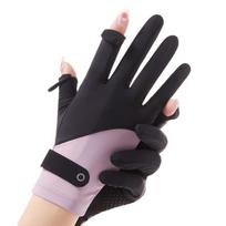 Anti-Sunburn Sun Protection Gloves Breathable Summer Sunscreen Gloves  Summer smėlis/pilka