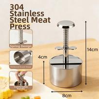 Round Burger Press Non Stick Patty Making Mold Durable Meat Patty Press  Home Cooking 8cm