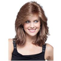 Natūralūs bangų perukai moterims Ombre Brown Blonde Minkšti pūkuoti karščiui atsparūs Moterų perukai Sintetinis perukas kasdieniniam naudojimui Cosplay aukso rudos spalvos