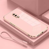 For Oppo Reno 5G Case Luxury Square Plating CPH1921 Phone Case ShockProof Silicone Back Cover Fundas For Oppo Reno 5G&Case & Strap