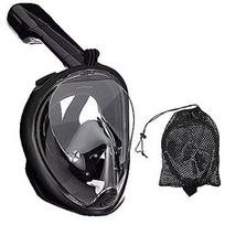 RoGer Full Dry Snorkeling Mask L / XL Black RO-SNORK-AD-BK