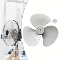 12 colių 3 mentės plastikinis ventiliatoriaus sparnas elektrinio ventiliatoriaus priedai buitinis stovintis grindinis ventiliatoriaus sparnas stalo ventiliatorius su veržlės dangteliu China Mainland gray