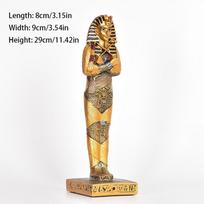 Senovės Egipto faraono deivės ornamentas Dervos rankdarbis Didelis dydis Kolekcija Suvenyras Ramzis II Tutanchamonas Dekoracija