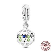 copper Amulet Talisman Good Lucky Dice Charm Pendant Compatible With Authentic Charm Bracelets Women Do It Yourself Jewellery Gift