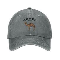 Camel Mirage Band Men Women Baseball Caps Distressed Washed Caps Hat Vintage Outdoor All Seasons Travel Adjustable Fit Sun Cap pilka spalva