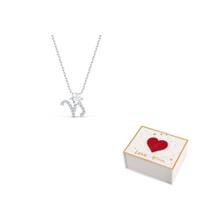 Swarovski Zodiako II Sintetinio Kubinio Cirkonio Karoliai Moteriški Sidabriniai F-white gift box sidabras