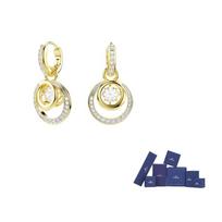 Swarovski Hyperbola Synthetic Cubic Zirconia Earrings Unisex White Original brand box balta