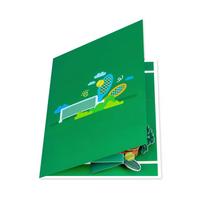 Elegant 3D Popup Tennis Theme Card for Birthdays Handmade Greeting Card with Envelope Gift for Dad Grandad Husband 1