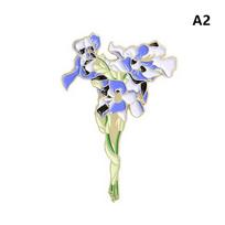 Lapel Pin Badge Van Gogh Sunflower Iris Brooch Flower Hat Pin Metal For Clothes Enamel Pins Badges For Backpack Gifts For Women A1