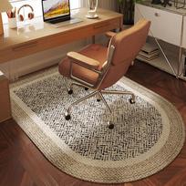 Ruien High-End Arched Computer Chair Floor Mat, Dressing Table Chair Foot Pad, Study Room Gaming Chair Swivel Chair Desk Pad