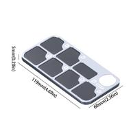 Rubber Mat Magnetic Screw Storage Pad Aluminum Zinc Zinc Alloy Frame MS7 Screw Tray  Mobile Phone Repair pilka