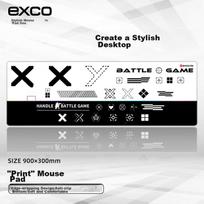Black And White Printed Mouse Pad, Extra Large Desk Mat with Locked Edges, Laptop Computer Desk Large Pad Fine Surface Cartoon Anime Cloth 0267