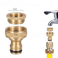 Aukšto slėgio plovimo žarnos adapteris žalvarinis žarnos čiaupo jungtis 3/4'' 1/2'' sriegiuotas sodo vandens žarnos adapteris jungtis laistymo įranga 1pc