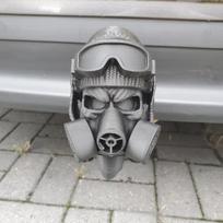 Dujų kaukės priekabos kablio dangtelis 3D spausdintas priekabos kablio rutulio dangtelis Naujas vilkimo sijos rutulio dangtelis juoda